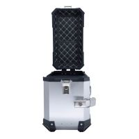GPR TECH Par de malas laterais em alumínio sem rack específico, cor prata Capacidade 38 LT. + 38 LT. Capacidade 38 LT. + 38 LT.