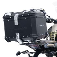 Top case maletas GPR TECH compatível com Zontes 350 T1 ADV 2022/2024 e5 Top Case Alpi-Tech em alumínio, cor preta com placa específica incluída Capacidade Litros 45