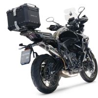 Escape compatível com Zontes 350 T1 ADV 2022-2024, Powercone Evo, Escape legal, homologado, silenciador com db killer removível e tubo de ligação específico 
