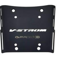 Top case maletas GPR TECH compatível com Suzuki V-Strom Dl 650 2012/2016 e3 Top Case Alpi-Tech em alumínio, cor preta com placa específica incluída Capacidade Litros 45