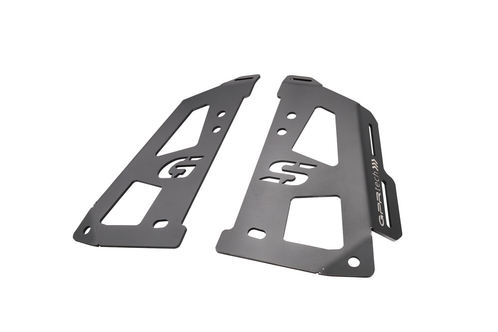 Top case maletas GPR TECH compatível com Bmw R 1200 Gs 2017/2018 e4 Top Case Alpi-Tech em alumínio, cor prata com placa específica incluída Capacidade Litros 55