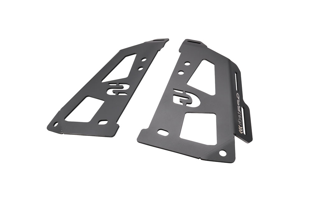 Top case maletas GPR TECH compatível com Bmw R 1200 Gs 2017/2018 e4 Top Case Alpi-Tech em alumínio, cor prata com placa específica incluída Capacidade Litros 55