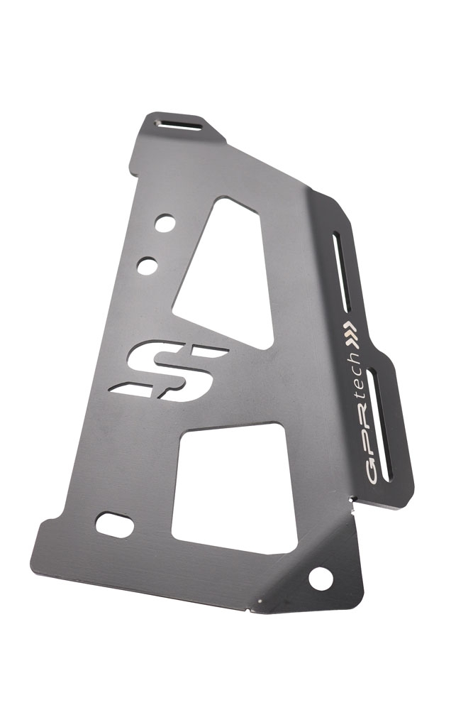 Top case maletas GPR TECH compatível com Bmw R 1200 Gs 2017/2018 e4 Top Case Alpi-Tech em alumínio, cor prata com placa específica incluída Capacidade Litros 55