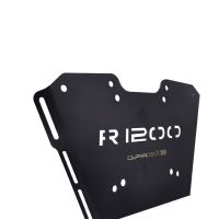 Top case maletas GPR TECH compatível com Bmw R 1200 R-Lc 2017/2019 e4 Top Case Alpi-Tech em alumínio, cor prata com placa específica incluída Capacidade Litros 45