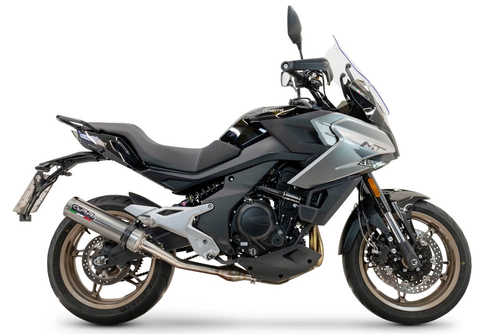 Escape compatível com Cf Moto 700 Mt 2023-2024, M3 Inox , Escape homologado, legal para mercados NÃO europeus, incluindo tubo de ligação e db killer removível 