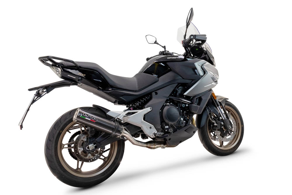 Escape compatível com Cf Moto 700 Mt 2023-2024, M3 Poppy , Escape homologado, legal para mercados NÃO europeus, incluindo tubo de ligação e db killer removível 