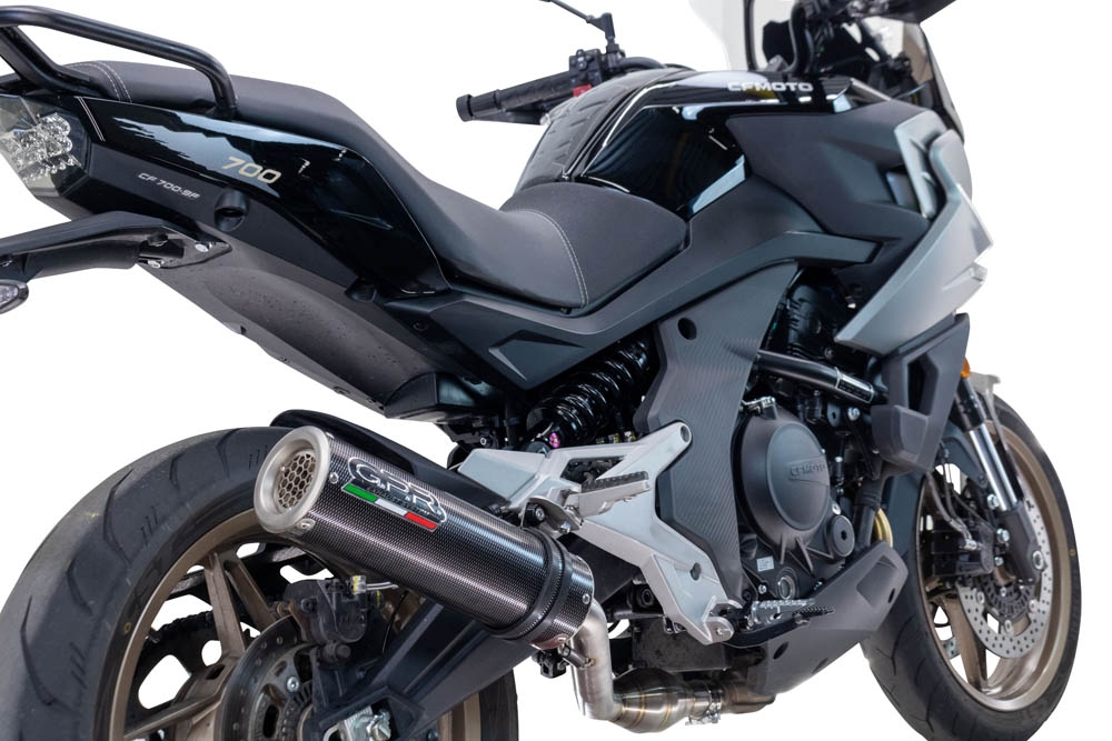 Escape compatível com Cf Moto 700 Mt 2023-2024, M3 Poppy , Escape homologado, legal para mercados NÃO europeus, incluindo tubo de ligação e db killer removível 