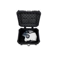 Top case maletas GPR TECH compatível com Honda Forza 125 2015/2023 Top Case Alpi-Tech em alumínio, cor prata com placa específica incluída Capacidade Litros 26