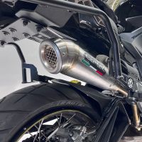 Escape compatível com Zontes 350 T1 ADV 2022-2024, Powercone Evo, Escape legal, homologado, silenciador com db killer removível e tubo de ligação específico 