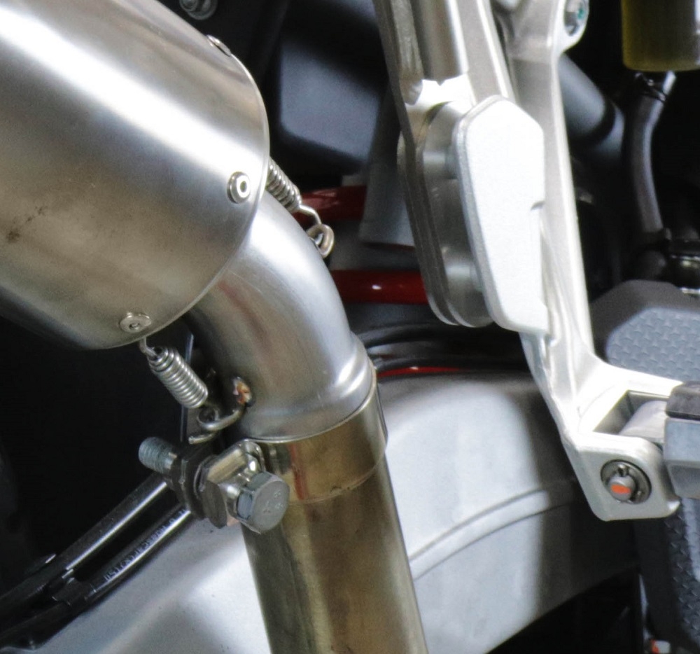 Escape compatível com Aprilia Tuareg 660 2021-2024, Satinox , Escape legal, homologado, silenciador com db killer removível e tubo de ligação específico 