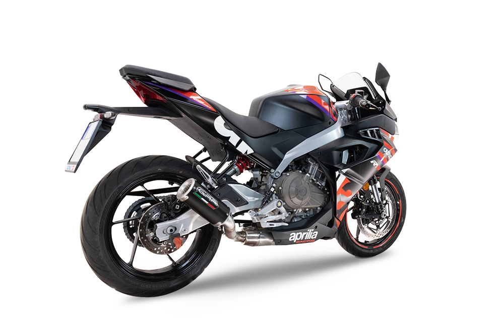 GPR escape compatível com  Aprilia RS 457 2024-2025, M3 Black Titanium, Sistema homologado com catalisador linha completa, silencioso mais coletor 