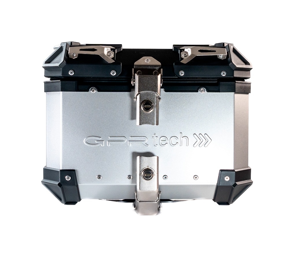 GPR TECH TOP CASE ALPI-TECH 26 LT. PRATA Top Case Alpi-Tech em alumínio, cor prata com placa universal incluída Capacidade Litros 26