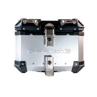Top case maletas GPR TECH compatível com Zontes E 350 2023/2024 Top Case Alpi-Tech em alumínio, com porta-bagagens específico em alumínio cor preto com placa específica incluída Capacidade Litros 26