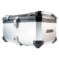 Top case maletas GPR TECH compatível com Ktm Lc 8 1290 Super Adventure R/S 2021/2024 e5 Top Case Alpi-Tech em alumínio, cor prata com placa específica incluída Capacidade Litros 55