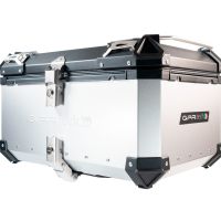 Top case maletas GPR TECH compatível com Aprilia Tuareg 660 2021/2024 e5 Top Case Alpi-Tech em alumínio, cor prata com placa específica incluída Capacidade Litros 55