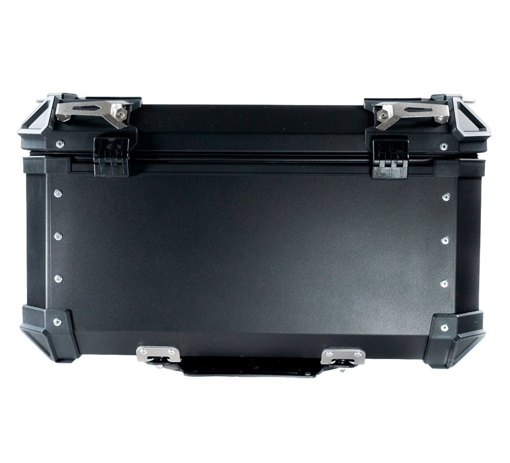 GPR TECH TOP CASE ALPI-TECH 55 LT PRETO Top Case Alpi-Tech em alumínio,  encosto macio incluído, cor preta com placa universal incluída Capacidade Litros 55