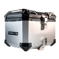 Top case maletas GPR TECH compatível com Bmw F 850 Gs 2018/2020 e4 Top Case Alpi-Tech em alumínio, cor prata com placa específica incluída Capacidade Litros 35