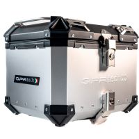 Top case maletas GPR TECH compatível com Bmw F 750 Gs 2018/2020 e4 Top Case Alpi-Tech em alumínio, cor prata com placa específica incluída Capacidade Litros 35