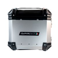 Top case maletas GPR TECH compatível com Benelli Trk 125 2019/2023 Top Case Alpi-Tech em alumínio, cor prata com placa específica incluída Capacidade Litros 35