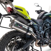 Escape compatível com Benelli Trk 702 X 2023-2024, Dual Inox, Escape legal, homologado, silenciador com db killer removível e tubo de ligação específico 