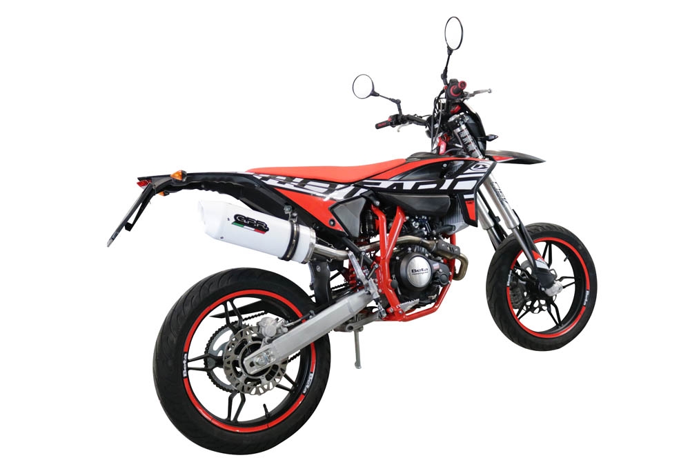 Escape compatível com Beta RR 125 4T Enduro 2021-2024, Albus Evo4, Escape homologado, legal para mercados NÃO europeus, incluindo tubo de ligação e db killer removível 