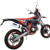 Escape compatível com Beta RR 125 4T Enduro 2021-2024, Albus Evo4, Escape homologado, legal para mercados NÃO europeus, incluindo tubo de ligação e db killer removível 
