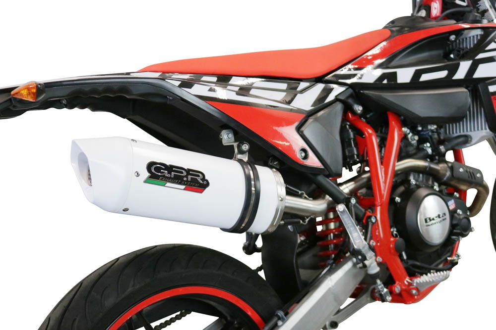 Escape compatível com Beta RR 125 4T Enduro 2021-2024, Albus Evo4, Escape homologado, legal para mercados NÃO europeus, incluindo tubo de ligação e db killer removível 