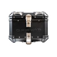 Top case maletas GPR TECH compatível com Royal Enfield Himalayan 410 2017/2023 Top Case Alpi-Tech em alumínio, cor preta com placa específica incluída Capacidade Litros 26