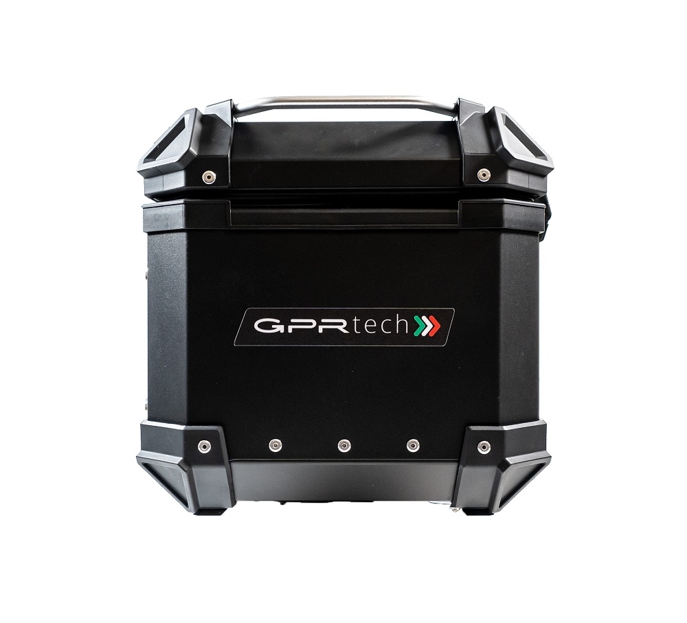 GPR TECH TOP CASE ALPI-TECH 26 LT. PRETO Top Case Alpi-Tech em alumínio, cor preta com placa universal incluída Capacidade Litros 26
