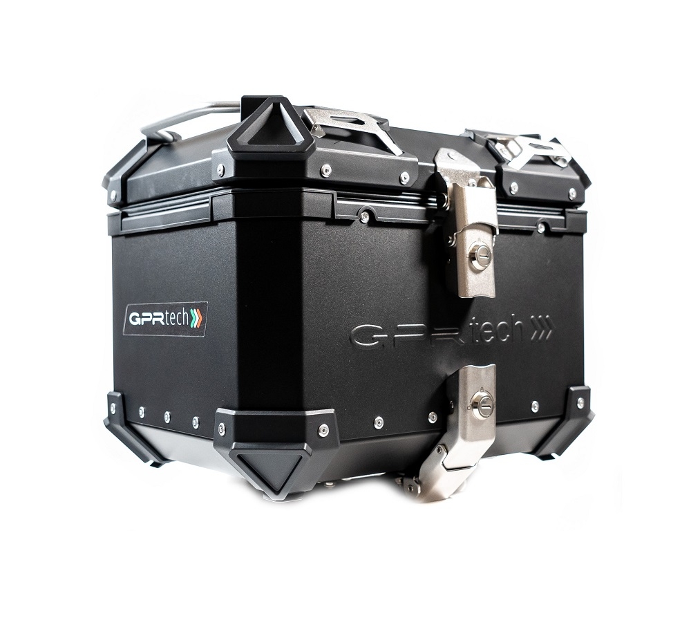 GPR TECH TOP CASE ALPI-TECH 26 LT. PRETO Top Case Alpi-Tech em alumínio, cor preta com placa universal incluída Capacidade Litros 26