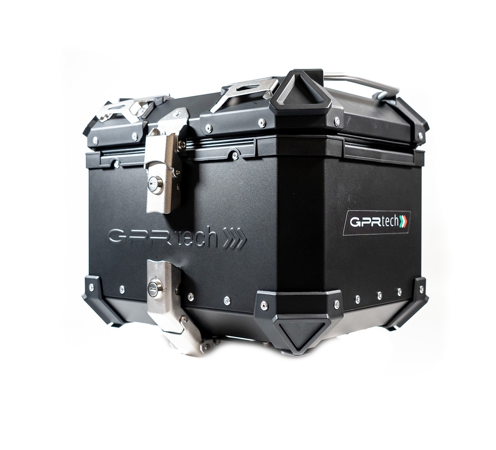 GPR TECH TOP CASE ALPI-TECH 26 LT. PRETO Top Case Alpi-Tech em alumínio, cor preta com placa universal incluída Capacidade Litros 26