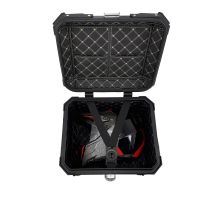 GPR TECH TOP CASE ALPI-TECH 35 LT. PRETO Top Case Alpi-Tech em alumínio,  encosto macio incluído, cor preta com placa universal incluída Capacidade Litros 35