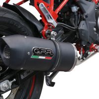 Escape compatível com Benelli Bn 125 2021-2024, Furore Evo4 Nero, Escape completo, não legal para países da UE, com db killer removível 