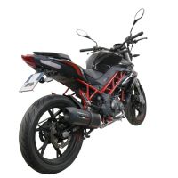 Escape compatível com Benelli Bn 125 2021-2024, Furore Evo4 Poppy, Escape completo, não legal para países da UE, com db killer removível 