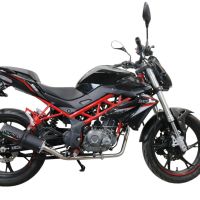 Escape compatível com Benelli Bn 125 2021-2024, M3 Black Titanium, Escape completo, não legal para países da UE, com db killer removível 