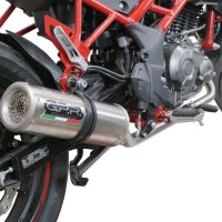 Escape compatível com Benelli Bn 125 2021-2024, M3 Inox , Escape completo, não legal para países da UE, com db killer removível 