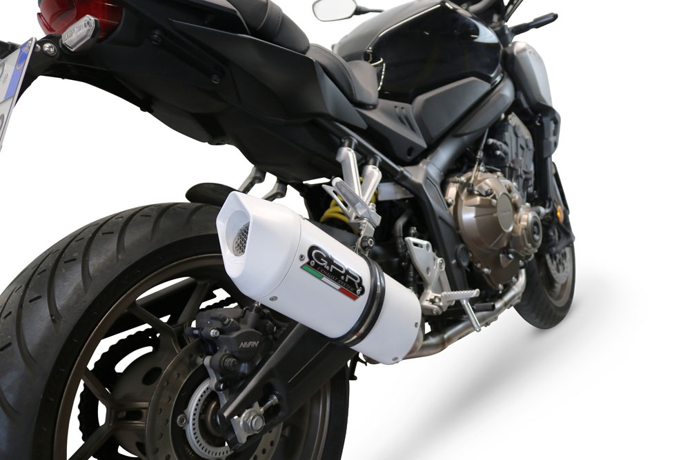 Escape compatível com Honda Cbr 650 R 2021-2023, Albus Evo4, Escape completo, não legal para países da UE, com db killer removível 