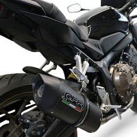 Escape compatível com Honda Cb 650 R 2019-2020, Furore Evo4 Nero, Escape completo, não legal para países da UE, com db killer removível 