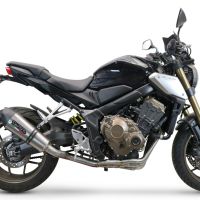 GPR escape compatível com  Honda Cb 650 F 2017-2018, New Grand Prix Evo Titanium, Escape completo, não legal para países da UE, com db killer removível 
