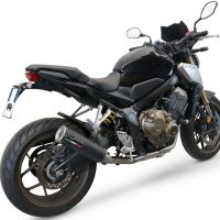 Escape compatível com Honda Cbr 650 R 2021-2023, M3 Black Titanium, Escape completo, não legal para países da UE, com db killer removível 