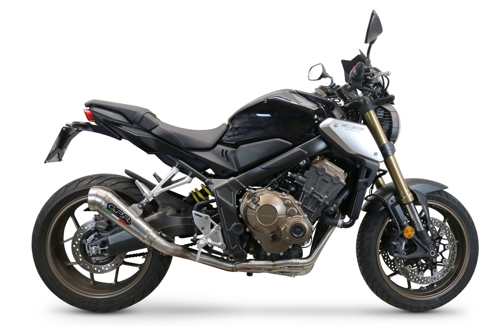 Escape compatível com Honda Cb 650 R 2019-2020, Powercone Evo, Escape completo, não legal para países da UE, com db killer removível 
