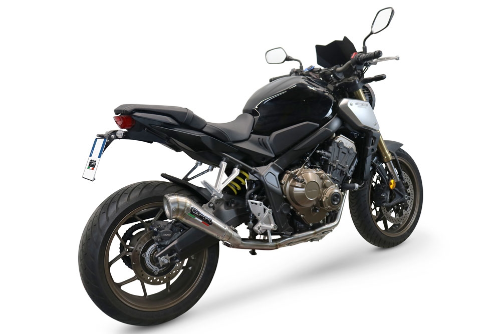 Escape compatível com Honda Cb 650 R 2019-2020, Powercone Evo, Escape completo, não legal para países da UE, com db killer removível 