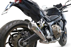 Escape compatível com Honda Cb 650 R 2019-2020, Powercone Evo, Escape completo, não legal para países da UE, com db killer removível 