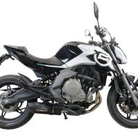 Escape compatível com Cf Moto 650 Mt 2021-2024, Furore Nero, Escape homologado, legal para mercados NÃO europeus, incluindo tubo de ligação e db killer removível 