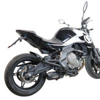 Escape compatível com Cf Moto 650 Mt 2021-2024, Furore Nero, Escape homologado, legal para mercados NÃO europeus, incluindo tubo de ligação e db killer removível 