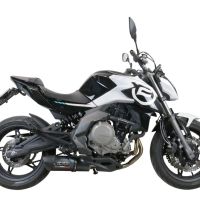 Escape compatível com Cf Moto 650 Mt 2021-2024, Furore Poppy, Escape homologado, legal para mercados NÃO europeus, incluindo tubo de ligação e db killer removível 