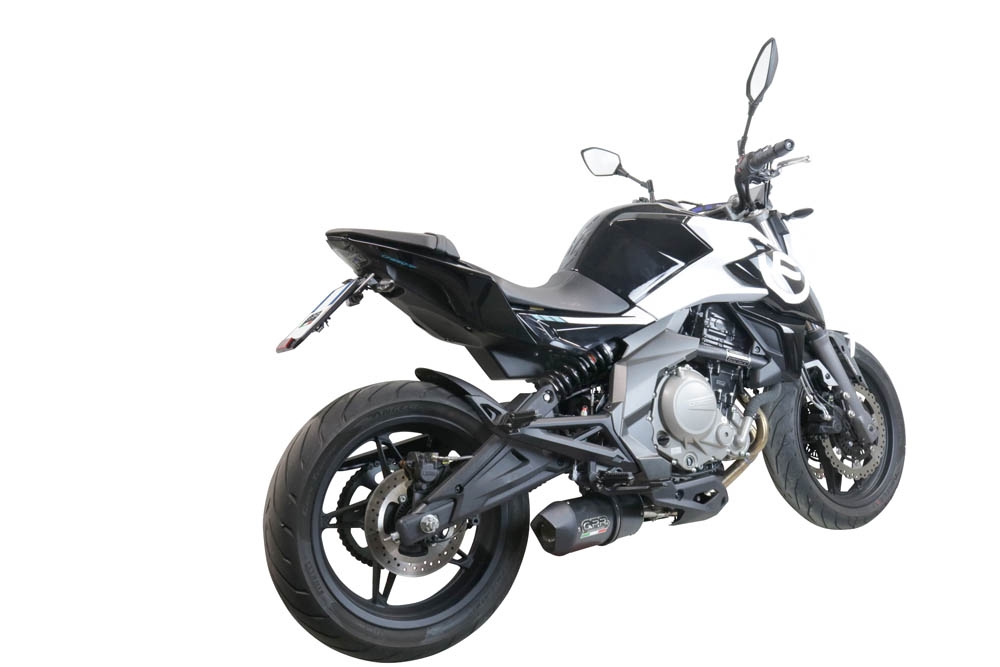 Escape compatível com Cf Moto 650 Mt 2021-2024, Furore Poppy, Escape homologado, legal para mercados NÃO europeus, incluindo tubo de ligação e db killer removível 