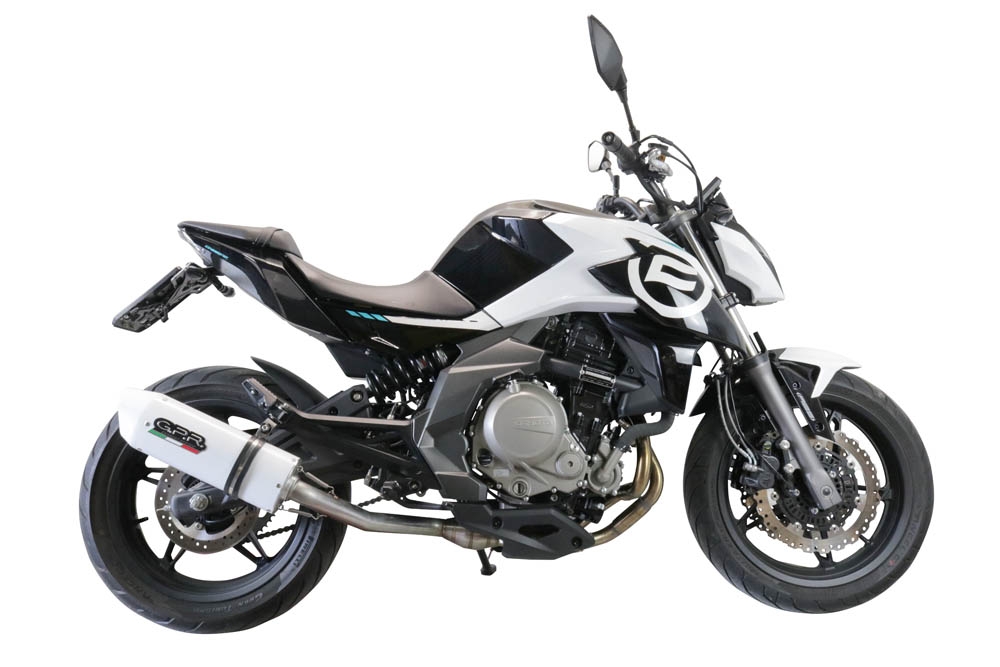 GPR escape compatível com  Cf Moto 400 NK 2019-2020, Albus Evo4, Escape legal, homologado, silenciador com catalisador, db killer removível e tubo de ligação específico 