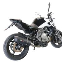 GPR escape compatível com  Cf Moto 650 Mt 2019-2020, Furore Evo4 Nero, Escape legal, homologado, silenciador com catalisador, db killer removível e tubo de ligação específico 
