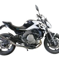 GPR escape compatível com  Cf Moto 400 NK 2019-2020, New Grand Prix Evo Poppy, Escape legal, homologado, silenciador com catalisador, db killer removível e tubo de ligação específico 